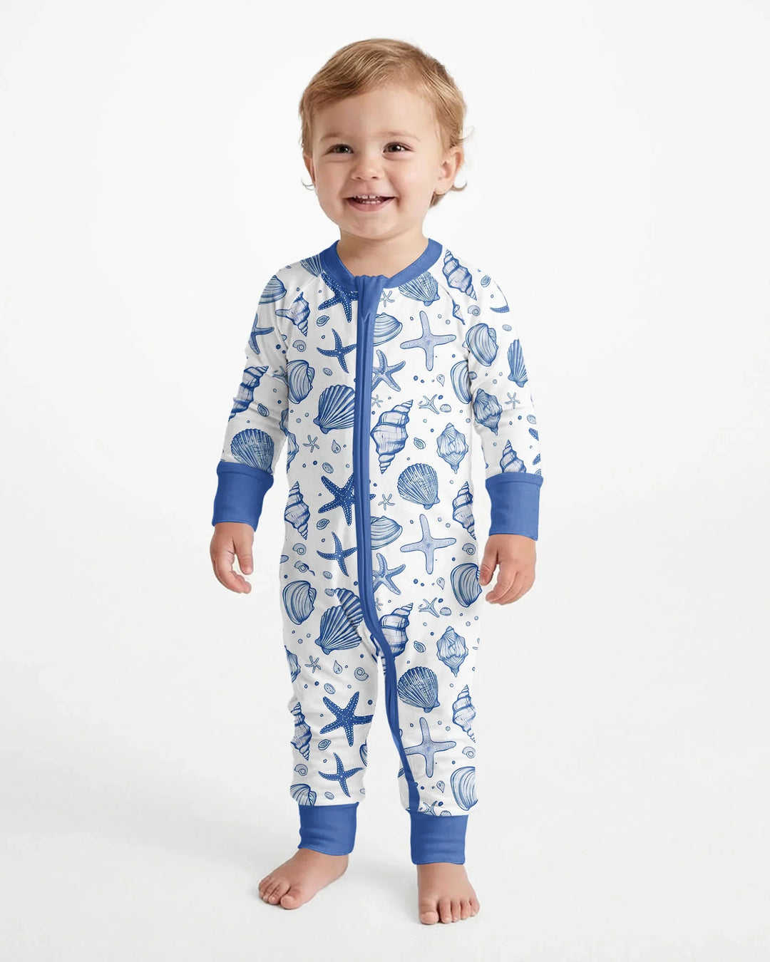Coastal Charm Family Matching Bamboo Convertible Zippy