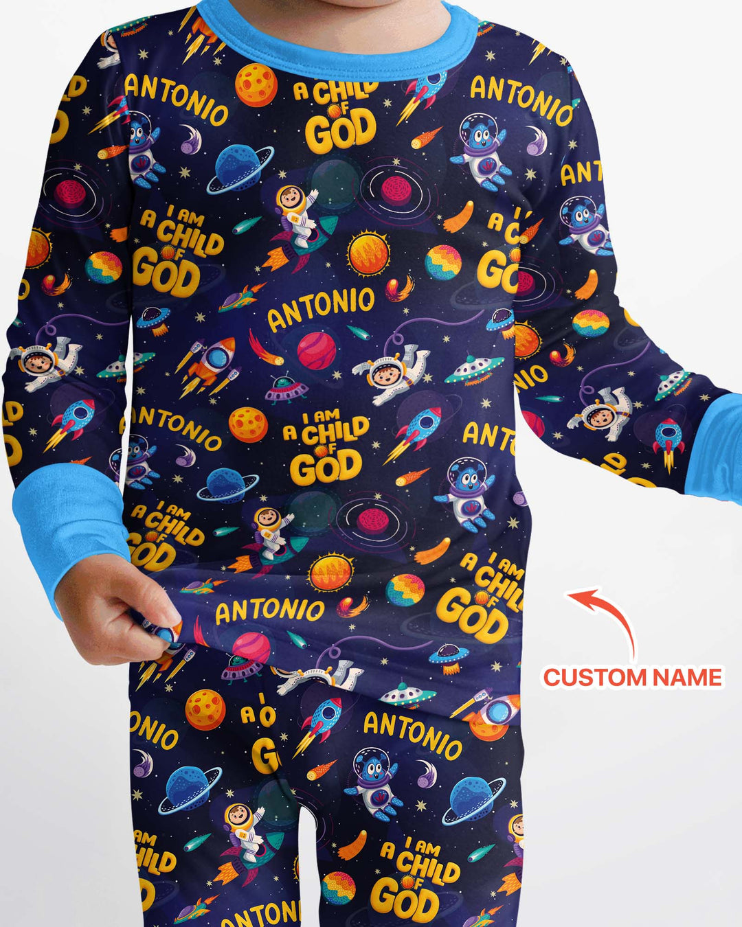 Child Of God Bamboo Two Piece Long Sleeve Pajama Set