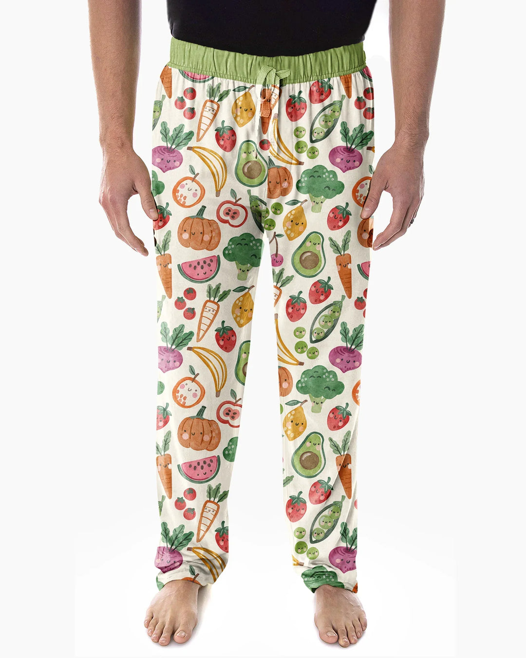 Veggie Friends Family Matching Bamboo Men's Pajama Set