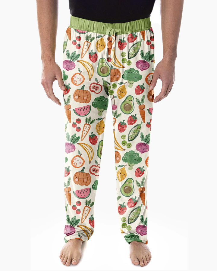 Veggie Friends Family Matching Bamboo Men's Pajama Set