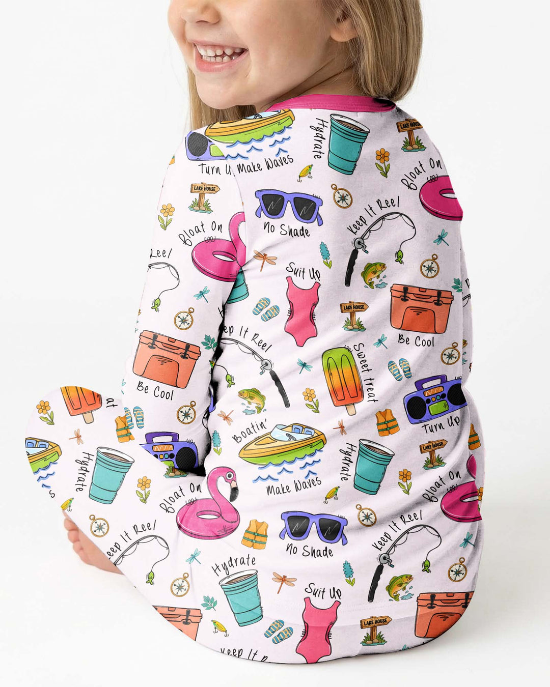 Lake Days Bamboo Two Piece Long Sleeve Pajama Set