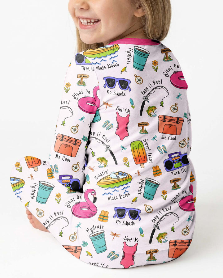 Lake Days Bamboo Two Piece Long Sleeve Pajama Set