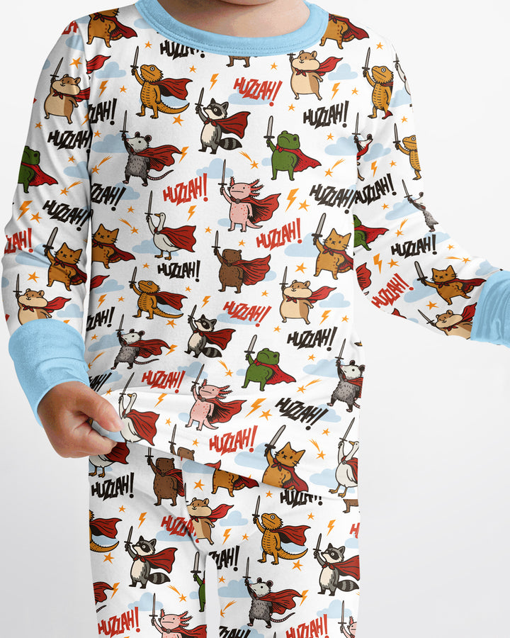 Huzzah! Huzzah! Bamboo Two Piece Long Sleeve Pajama Set