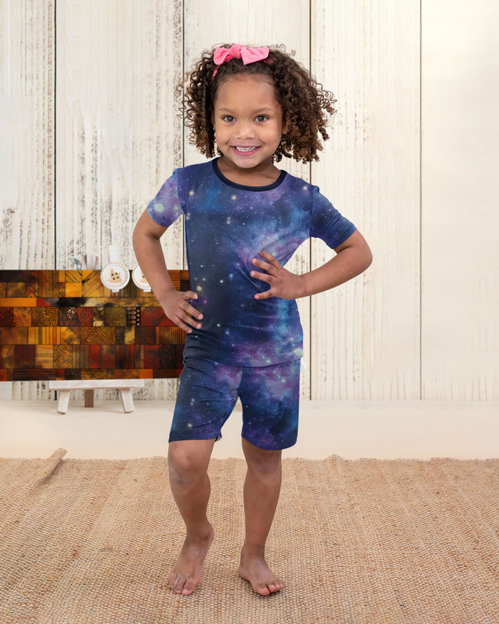 Nebula Bamboo Two-Piece Short Sleeve Shorts Pyjamas Set