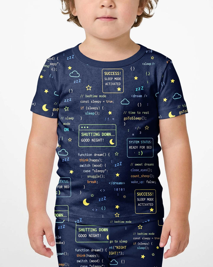 It Techy Job Matching Dad and Son Bamboo Two Piece Short Sleeve Shorts Pajama Set