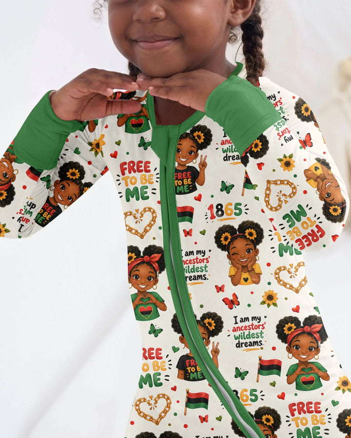 Juneteenth I am My Ancestors' Wildest Dream Bamboo Convertible Zippy