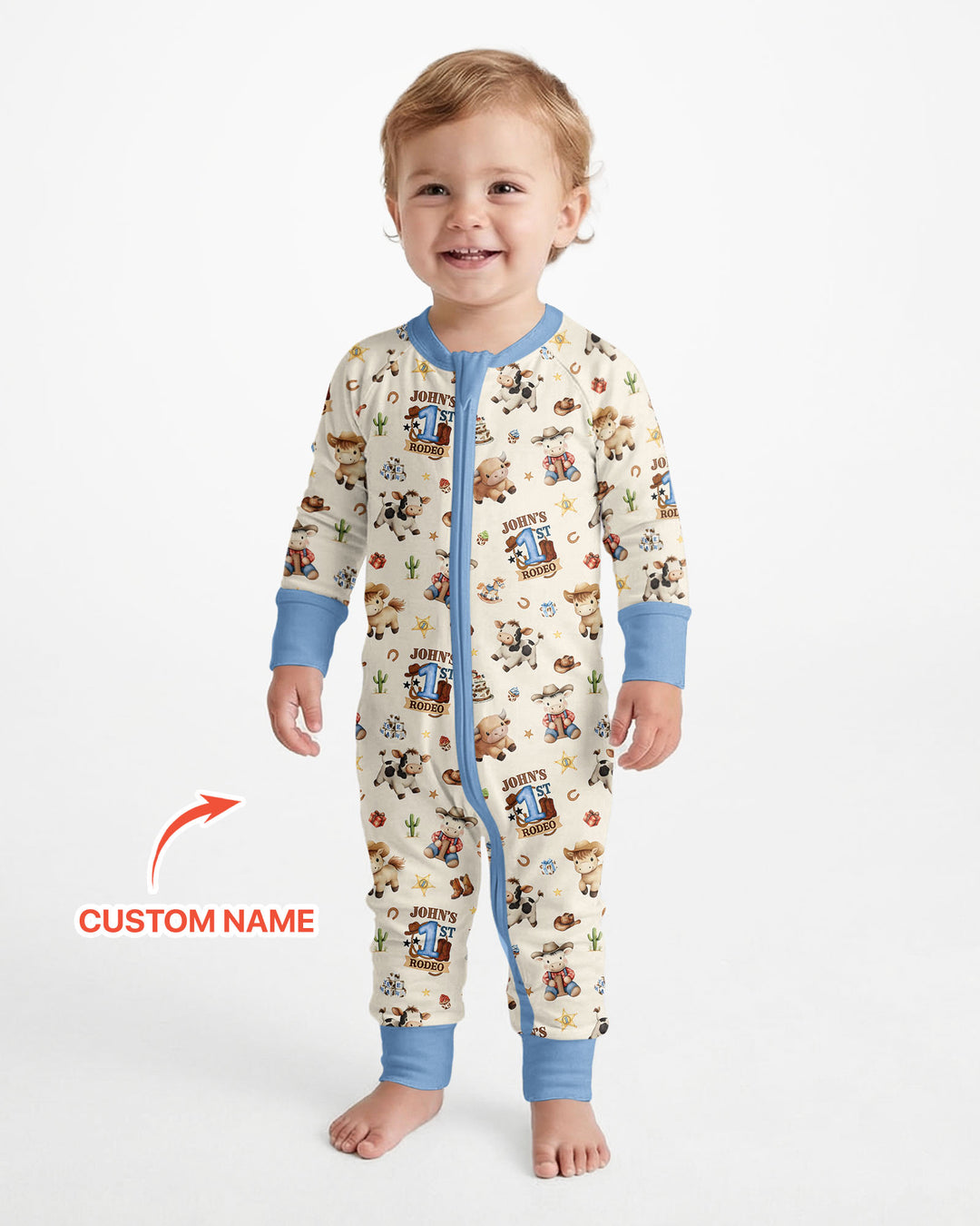 Custom Name First YeeHaw Birthday Bamboo Convertible Zippy