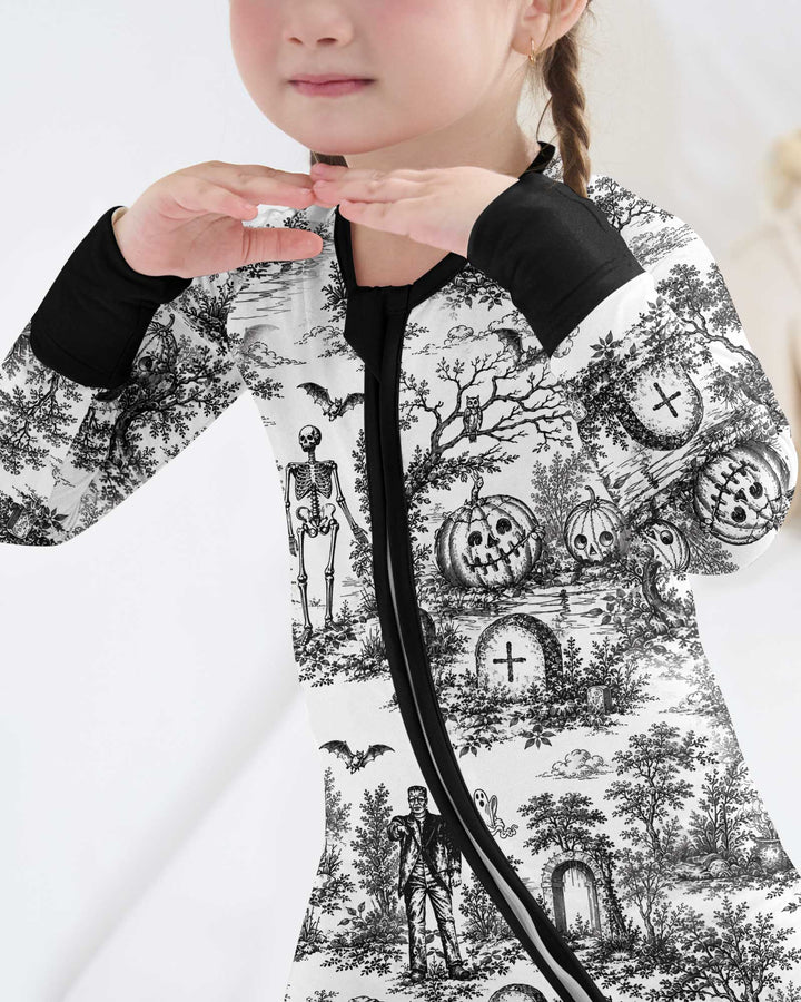 Spooky Halloween Toile Bamboo Convertible Zippy