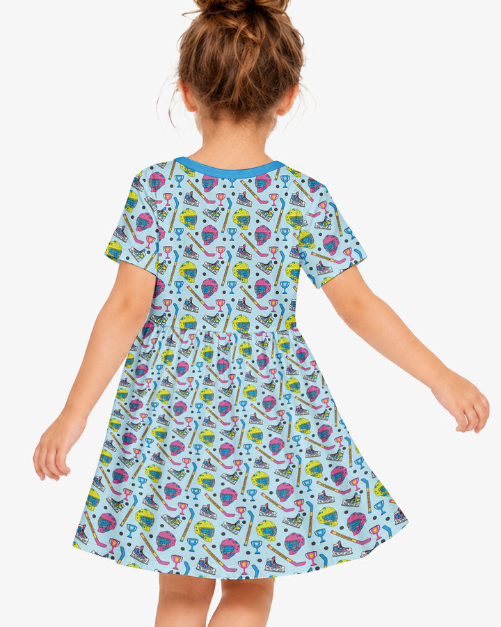 The Ice Hockey Princess Bamboo Twirl Dress