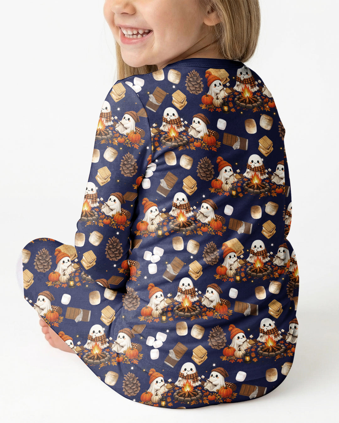 Campfire Boo Bamboo Two Piece Long Sleeve Pajama Set