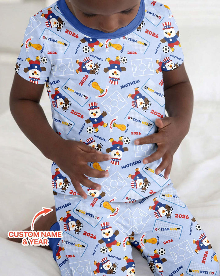 My First World Cup Bamboo Two Piece Short Sleeve Pajama Set