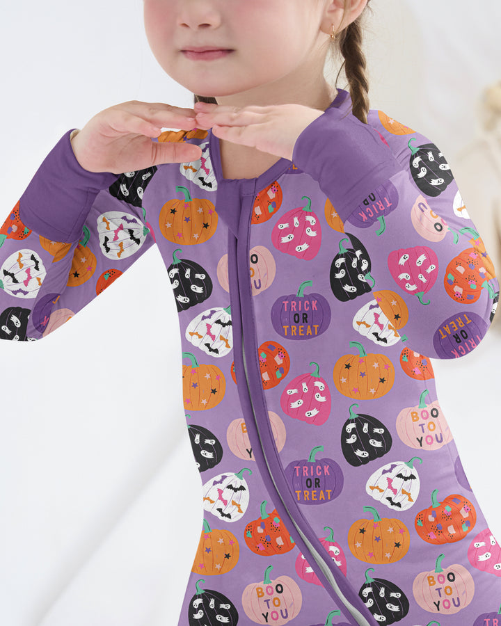 Boo Pumpkin Season Bamboo Convertible Zippy