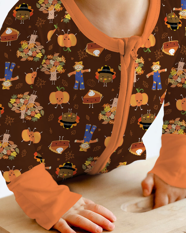 Thanksgiving Festive Bamboo Convertible Zippy