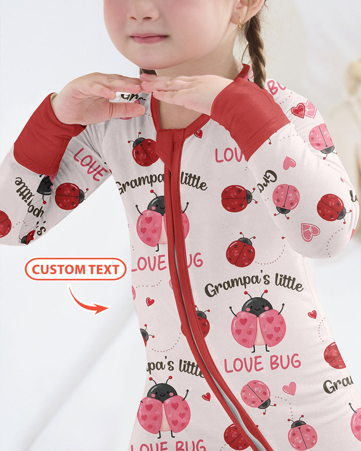 Personalized Grandma's Little Love Bug Bamboo Convertible Zippy