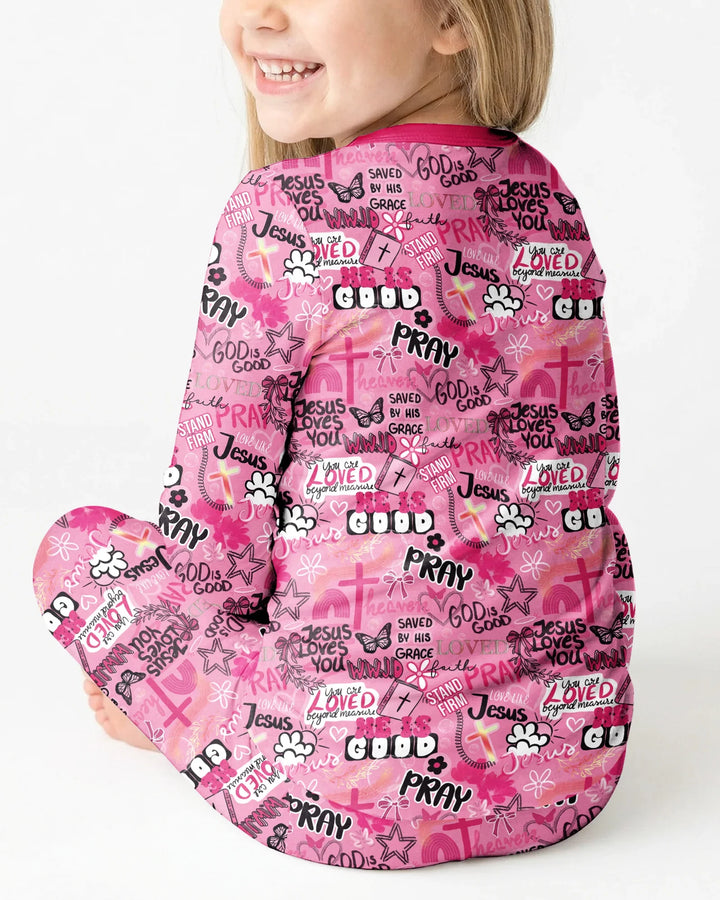 Template Bamboo Two Piece Long Sleeve Pyjamas Set