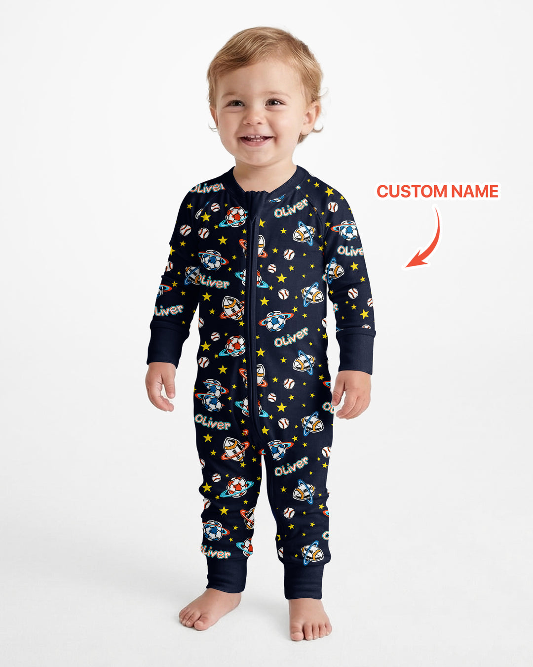 Custom Name Space Sport Bamboo Convertible Zippy