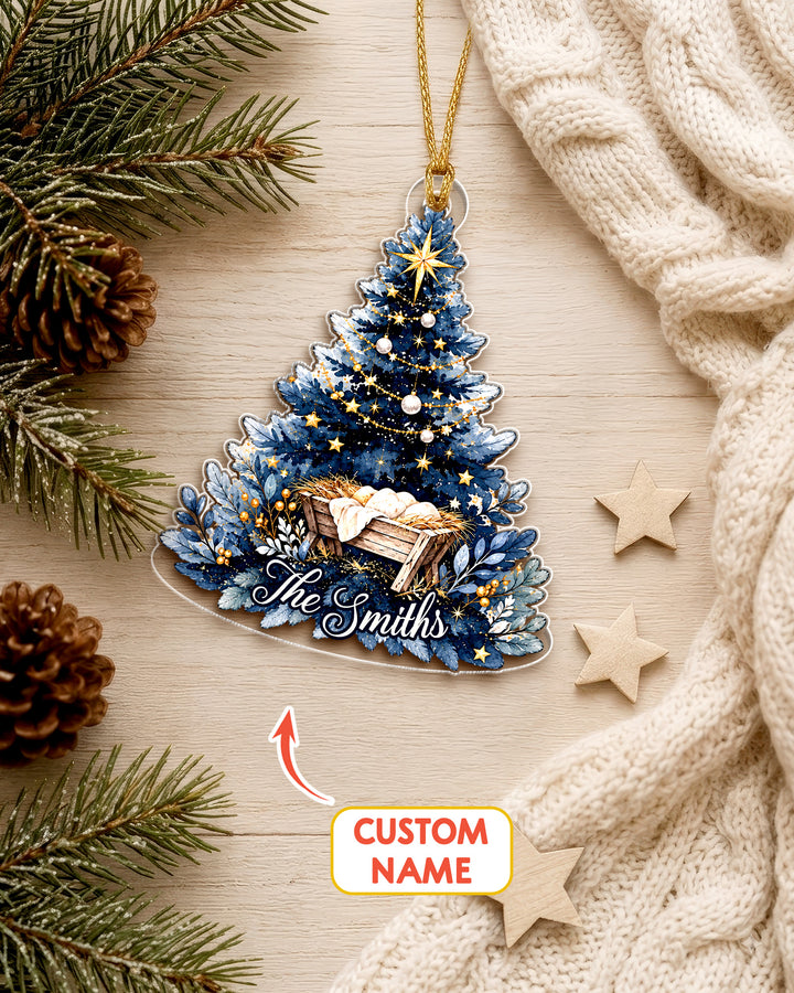 Nativity First Christmas- Personalized Acrylic Ornament
