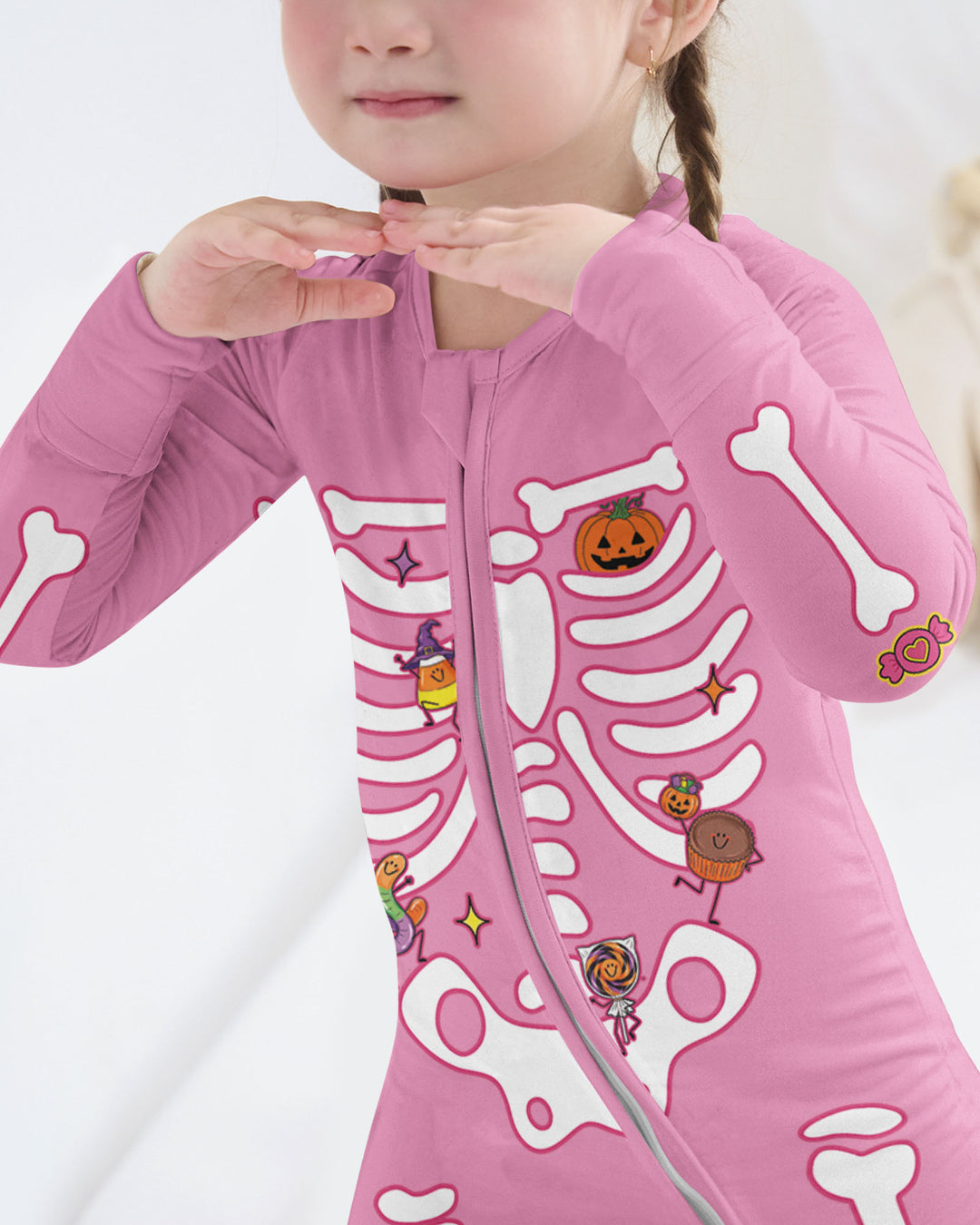 Halloween Skeleton Candy Bamboo Convertible Zippy