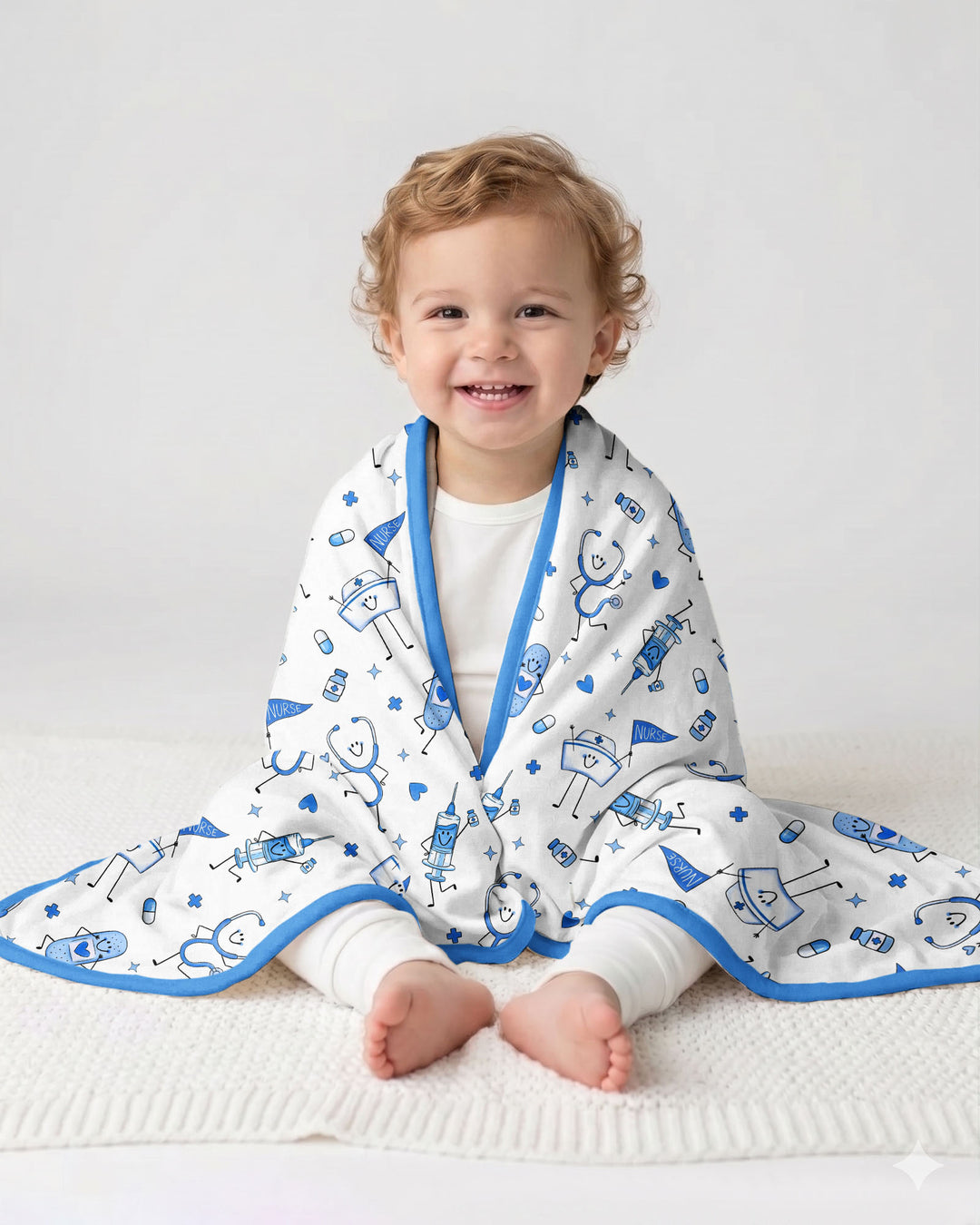 Cute Nurse Crew Bamboo Blanket