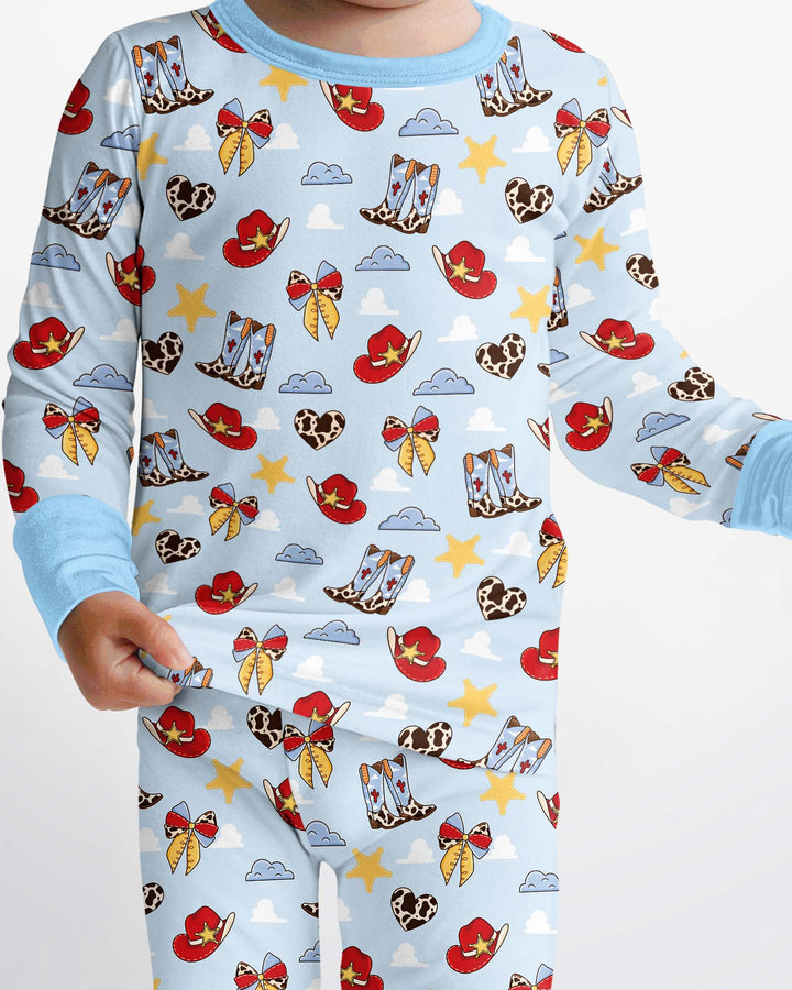 Template Bamboo Two Piece Long Sleeve Pyjamas Set