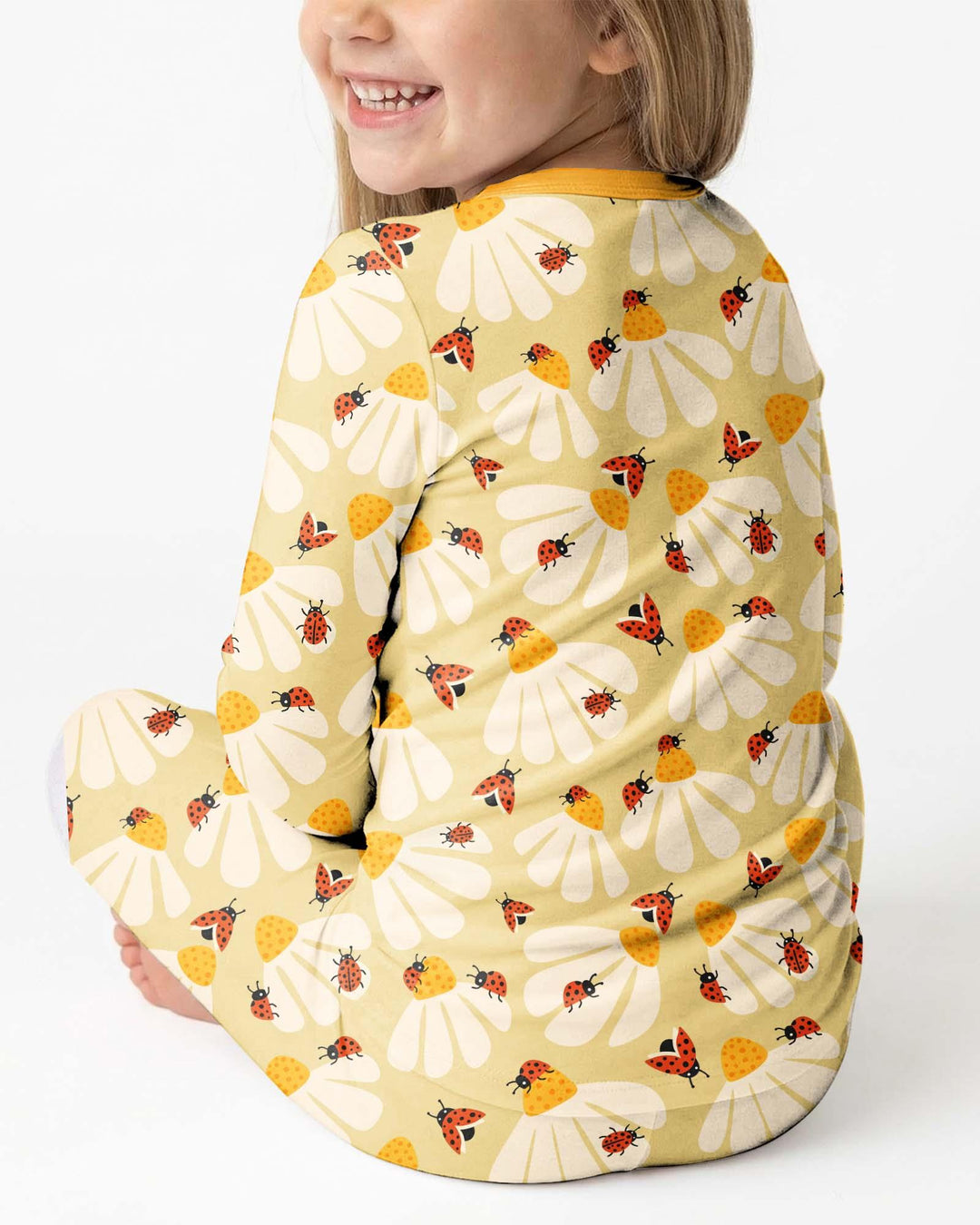 Lucky Little Bug Bamboo Two Piece Long Sleeve Pajama Set