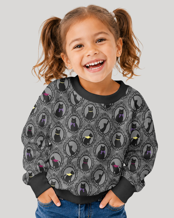 Midnight Cat Parade Bamboo Crewneck Sweatshirt