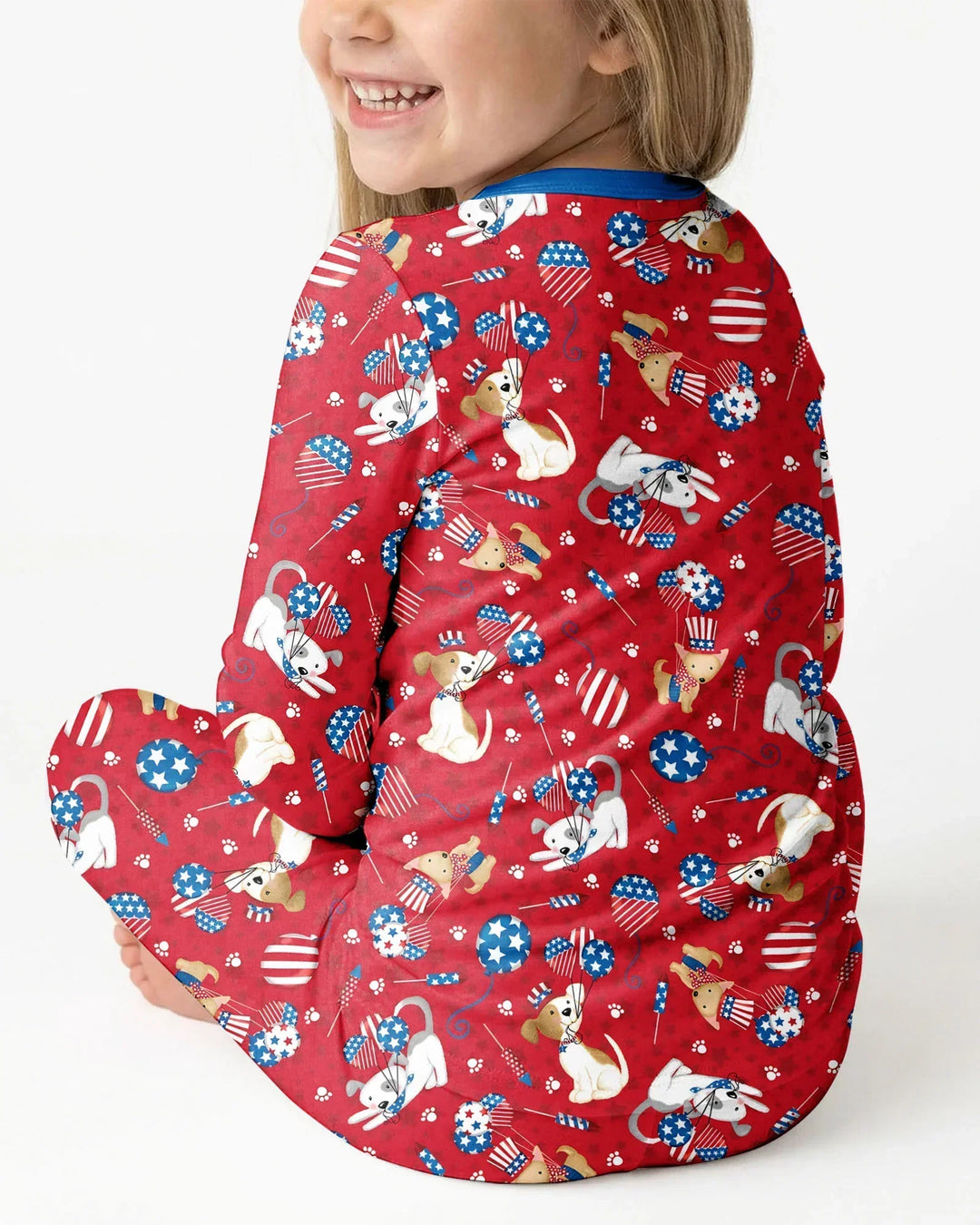 Red, White & Woof Family Matching Bamboo Two Piece Long Sleeve Pajama Set