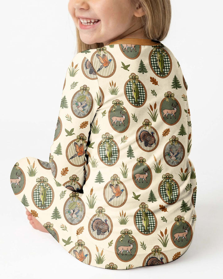 Hunting Season Bamboo Two Piece Long Sleeve Pajama Set
