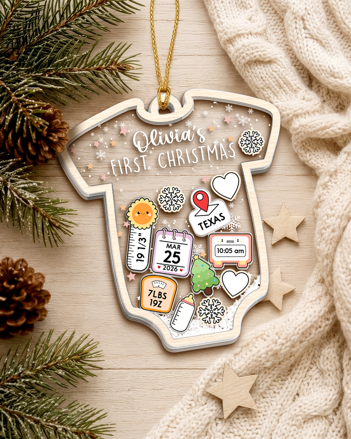 Baby's First Christmas Shaker Ornament