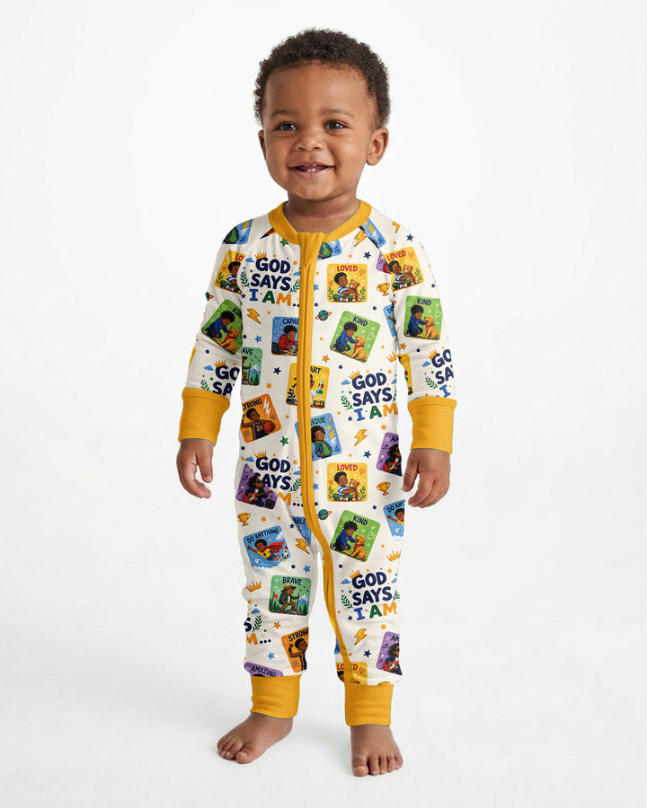 God Says I Am Black Boy Bamboo Convertible Zippy