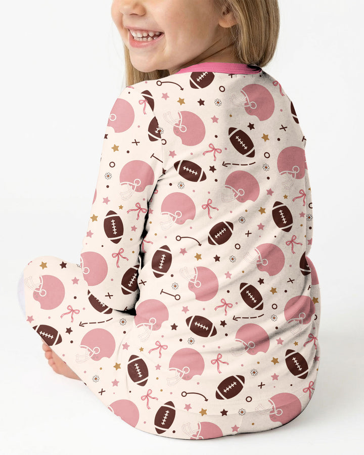 My First Football Season Bamboo Two Piece Long Sleeve Pajama Set