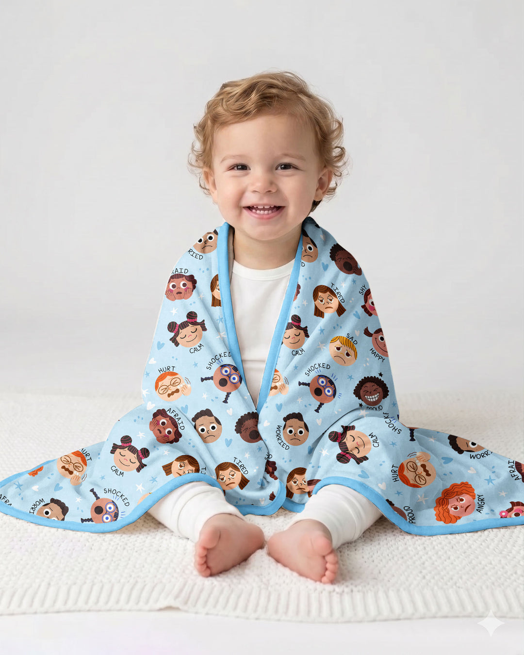 Feelings Vocabulary Bamboo Blanket