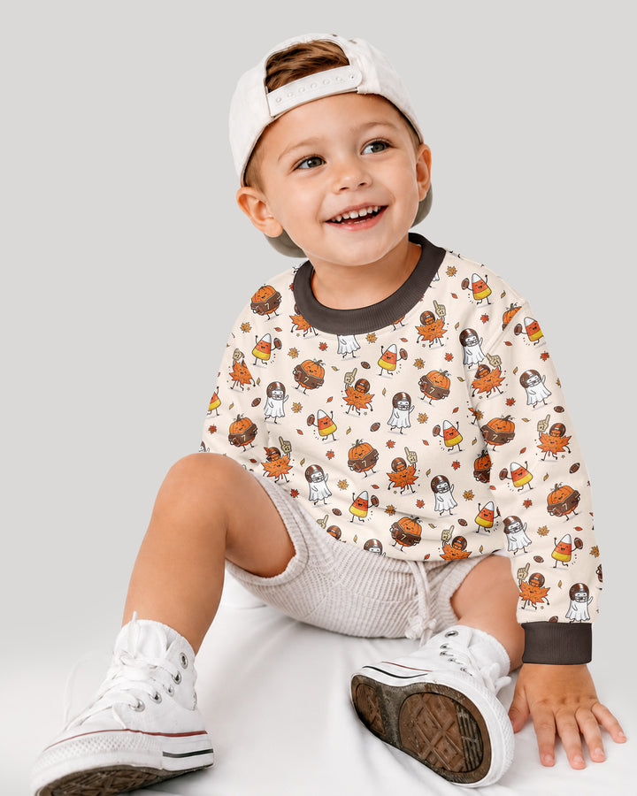 Fall Day Football Bamboo Crewneck Sweatshirt