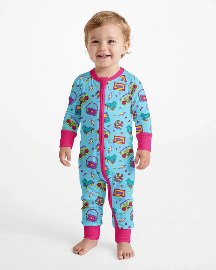 80s Retro Neon Bamboo Convertible Zippy