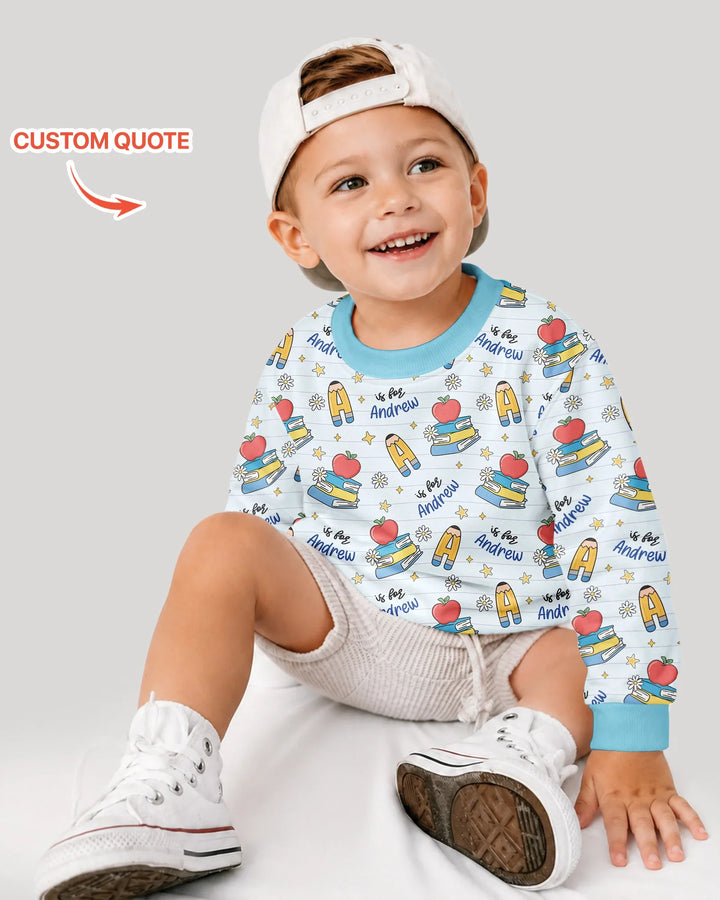 First Day of School Bamboo Crewneck Sweatshirt