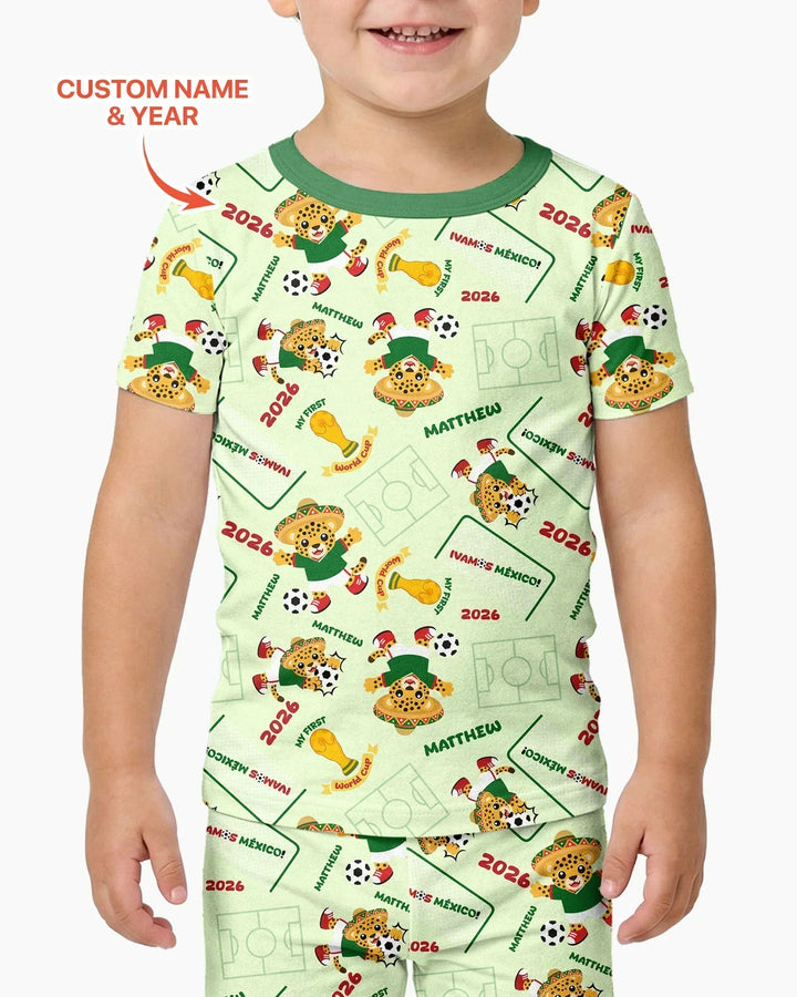 My First World Cup Bamboo Two Piece Short Sleeve Pajama Set