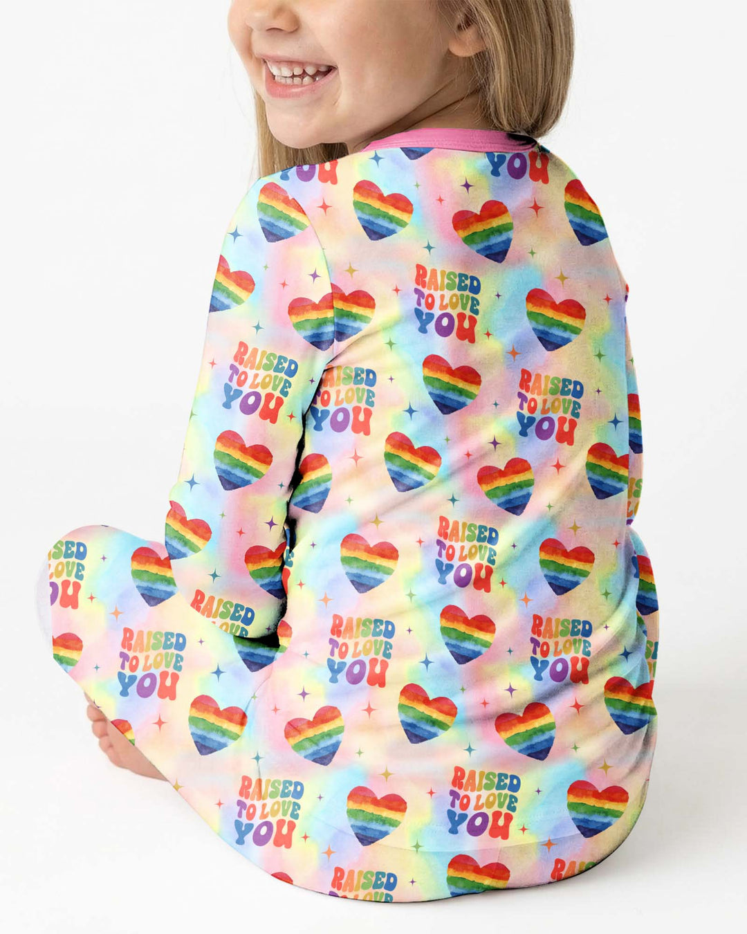 Raised To Love You Bamboo Two Piece Long Sleeve Pajama Set