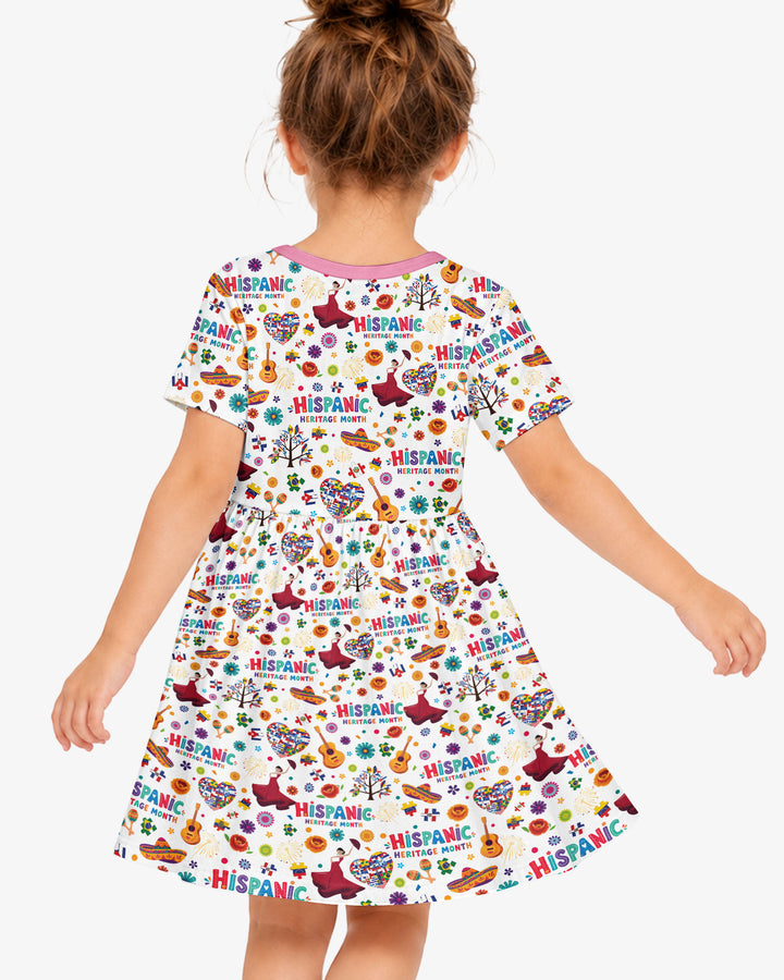 Fiesta Hispanic Heritage Month Bamboo Twirl Dress