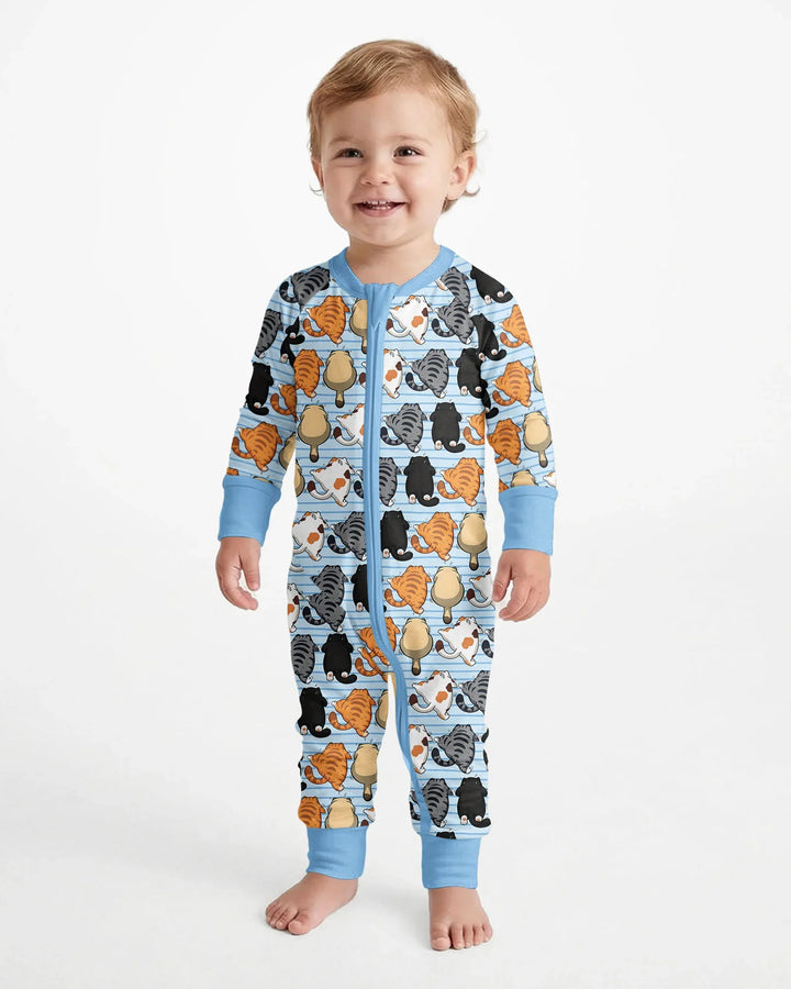 Funny Cat Butts Club Family Matching Bamboo Convertible Zippy