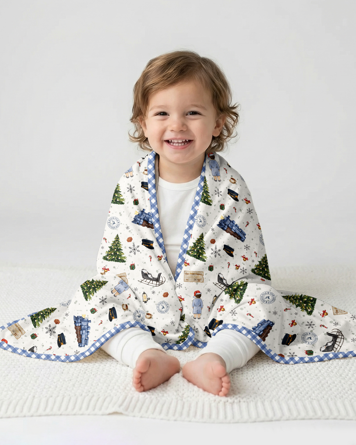 North Pole Adventure Bamboo Blanket
