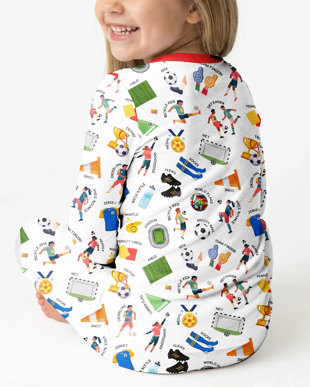 Soccer Fever All About The Game Bamboo Two Piece Long Sleeve Pajama Set