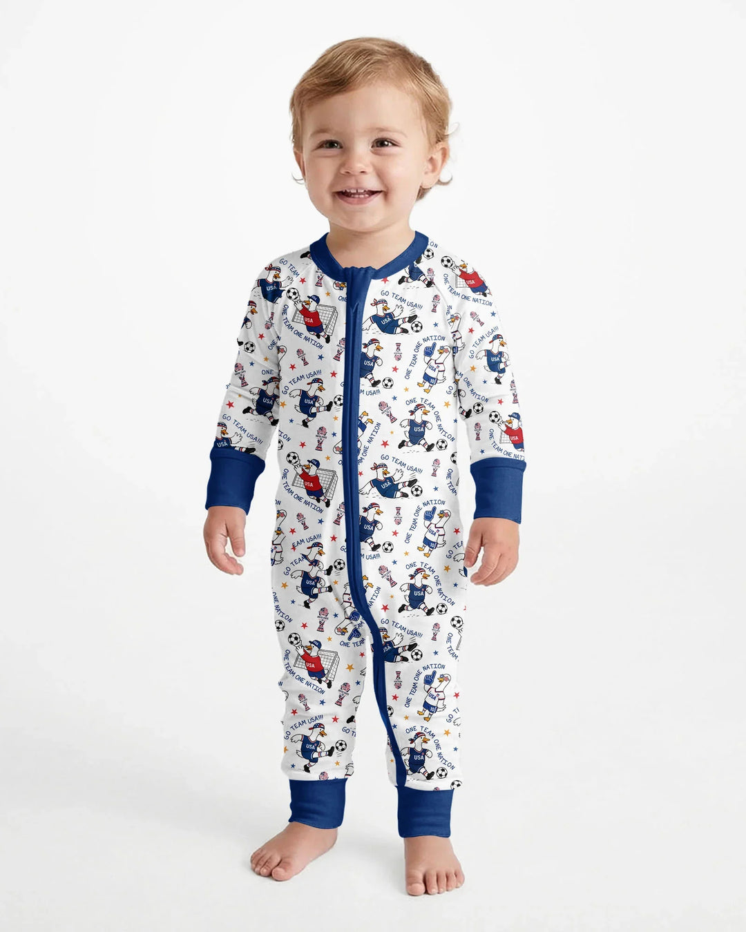 USA Soccer Goose Family Matching Bamboo Convertible Zippy