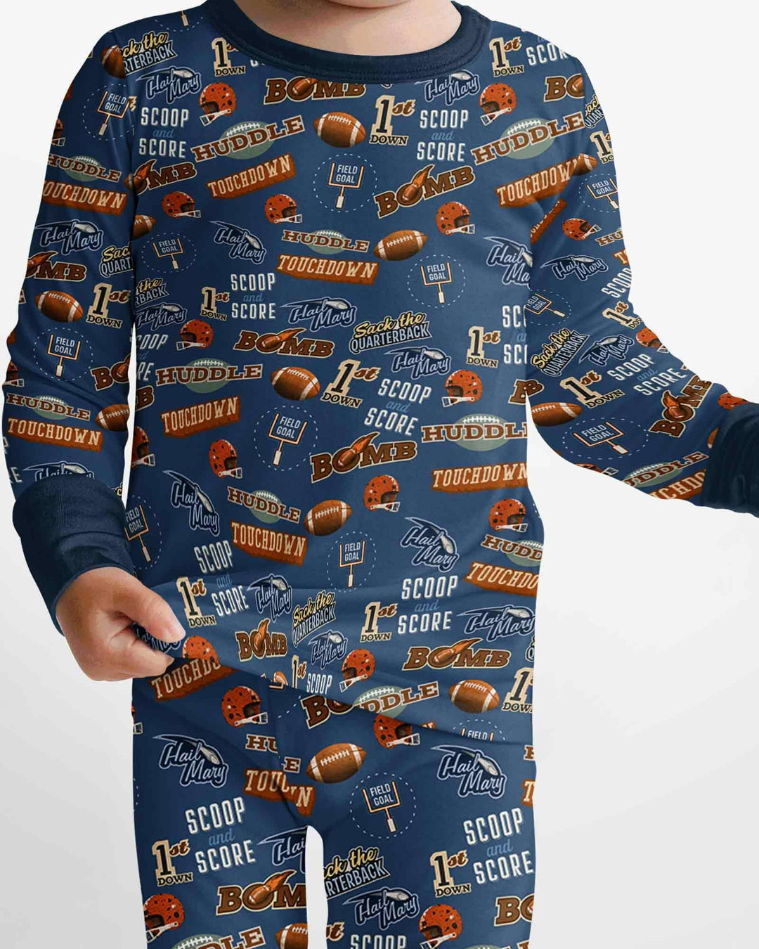 Template Bamboo Two Piece Long Sleeve Pyjamas Set