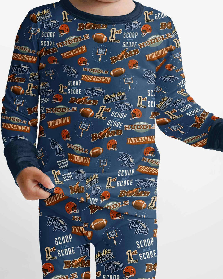 Template Bamboo Two Piece Long Sleeve Pyjamas Set