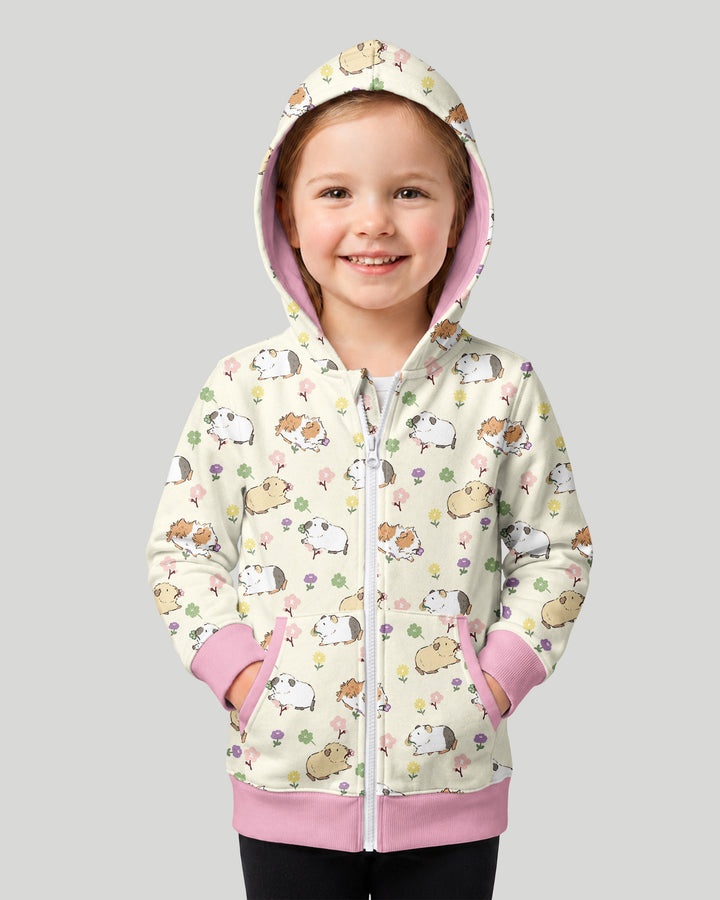 Guinea Pig Garden Bamboo Zip Hoodie