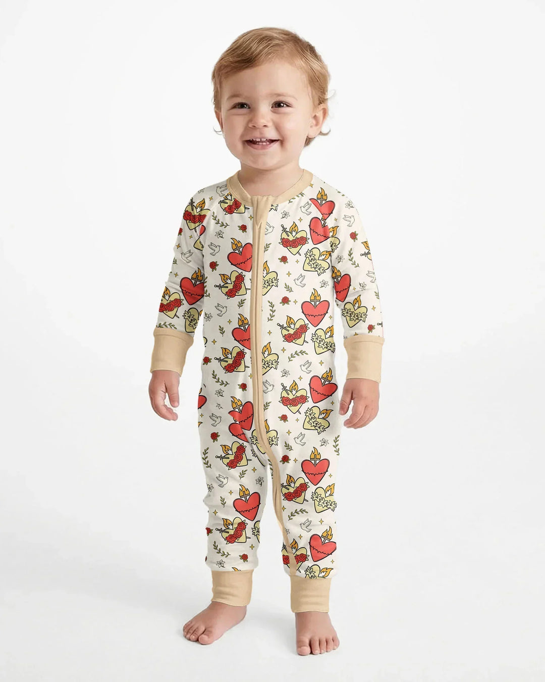 Three Sacred Hearts Bamboo Convertible Zippy