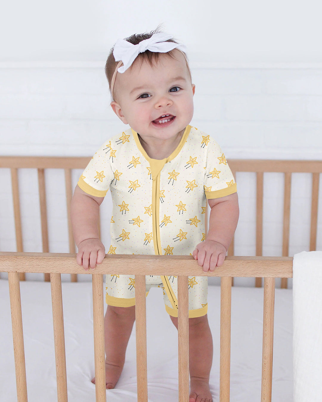 Happy Little Stars Family Matching Bamboo Shorty Zippy
