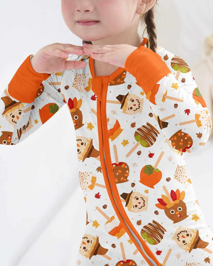 Fall Caramel Apple Family Matching Bamboo Convertible Zippy