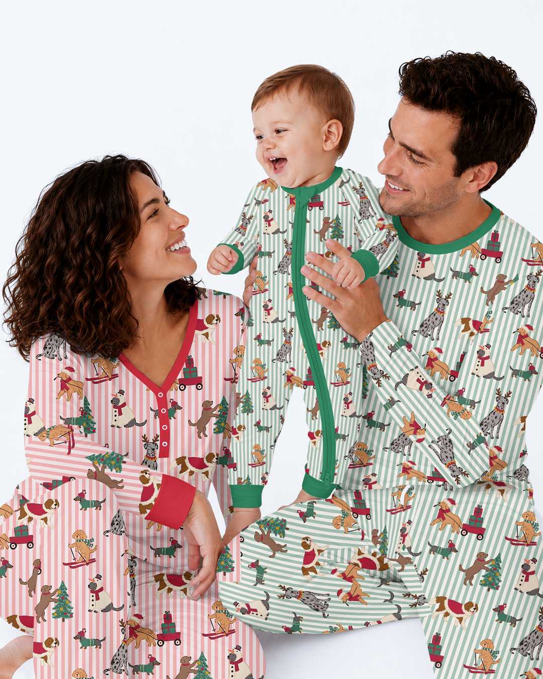 Christmas Pups & Holiday Adventures Bamboo Men's Pajama Set