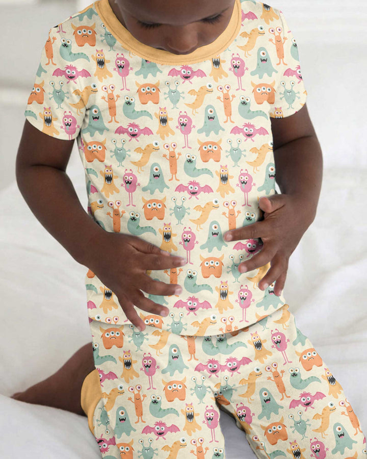 Monster Boo Bash Bamboo Two Piece Short Sleeve Pajama Set